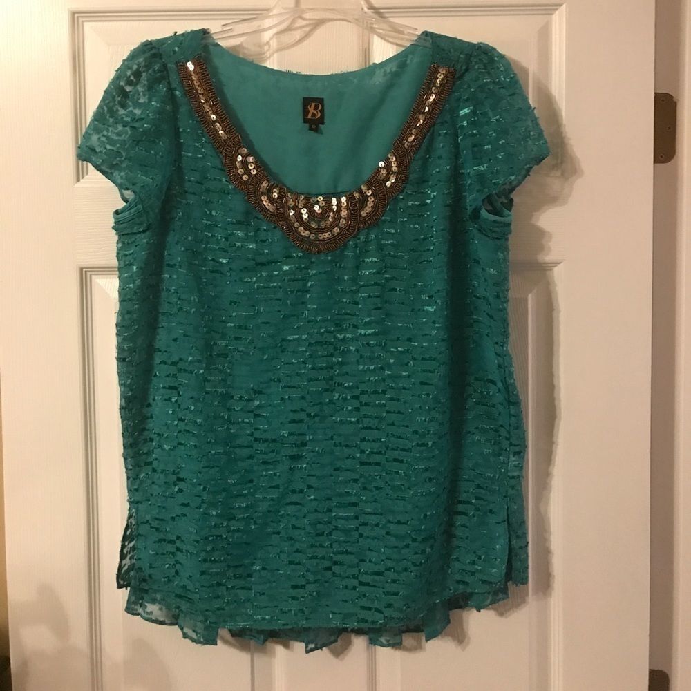 Anthropologie size 12 lace top teal